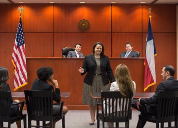 Texas A&M School of Law Students in the Courtroom