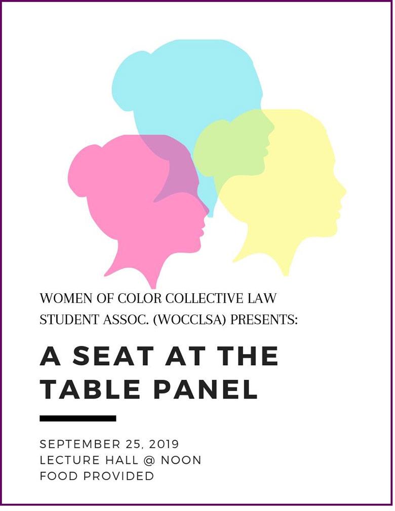 A Seat at the Table Panel flyer