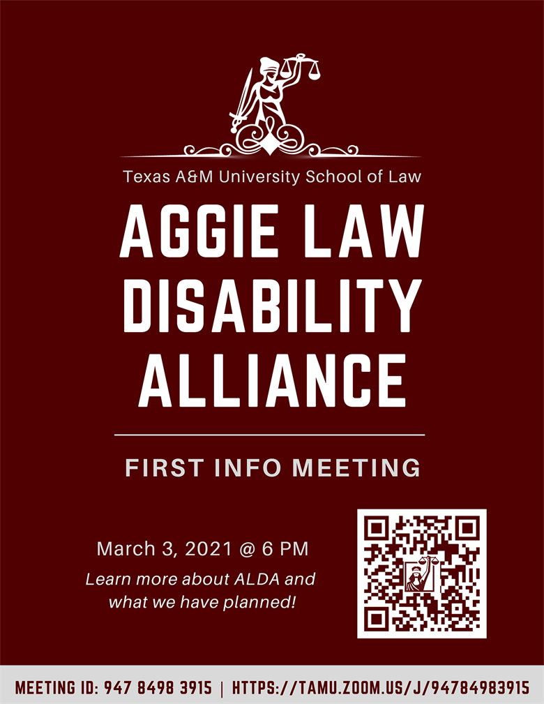 Disability alliance meeting flyer