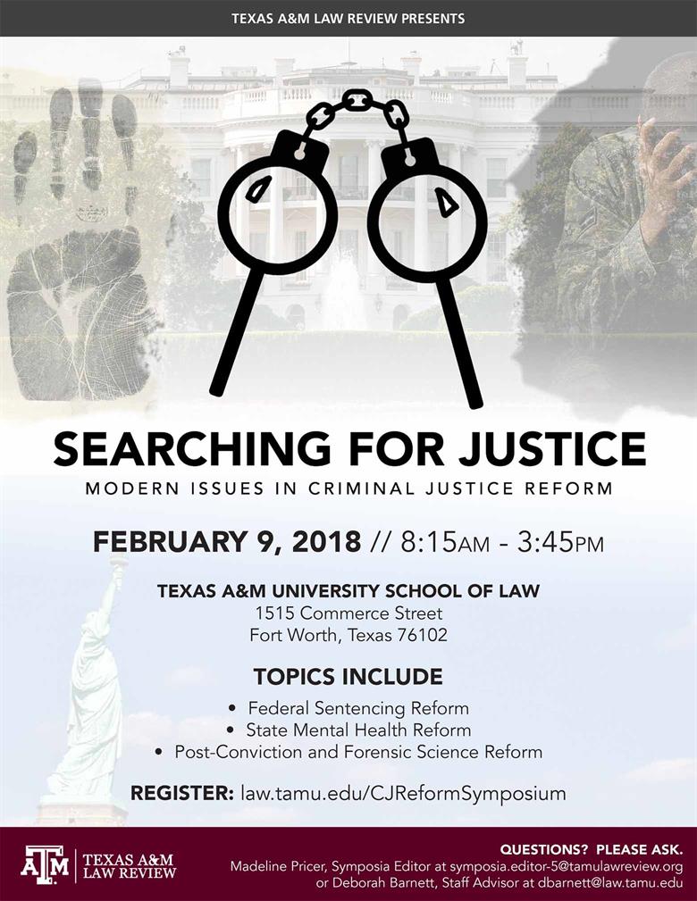Criminal Justice Reform flyer