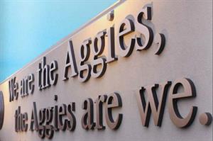 we are the aggies sign